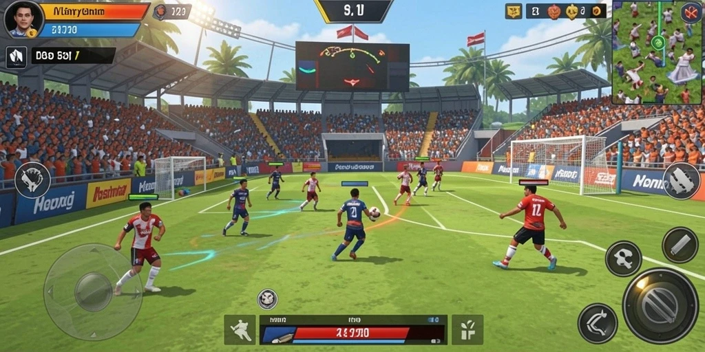 Gambar tampilan awal permainan F7F7 dengan karakter utama.
