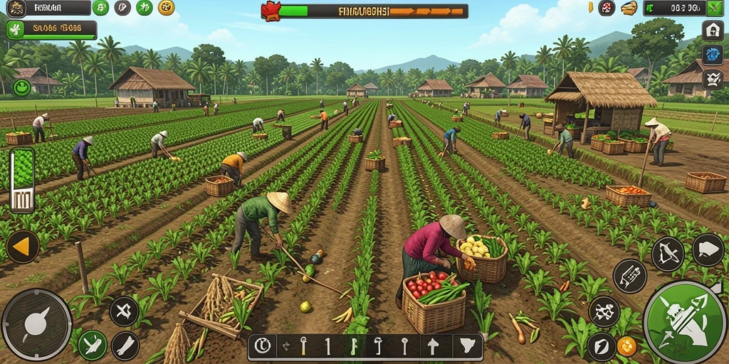 Karakter ninja yang siap untuk bertarung.