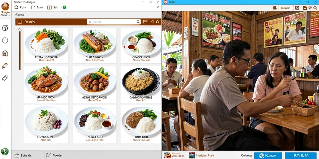 Tampilan antarmuka permainan yang menarik.
