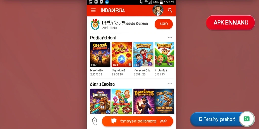 Tampilan awal permainan yang menarik dan user-friendly.
