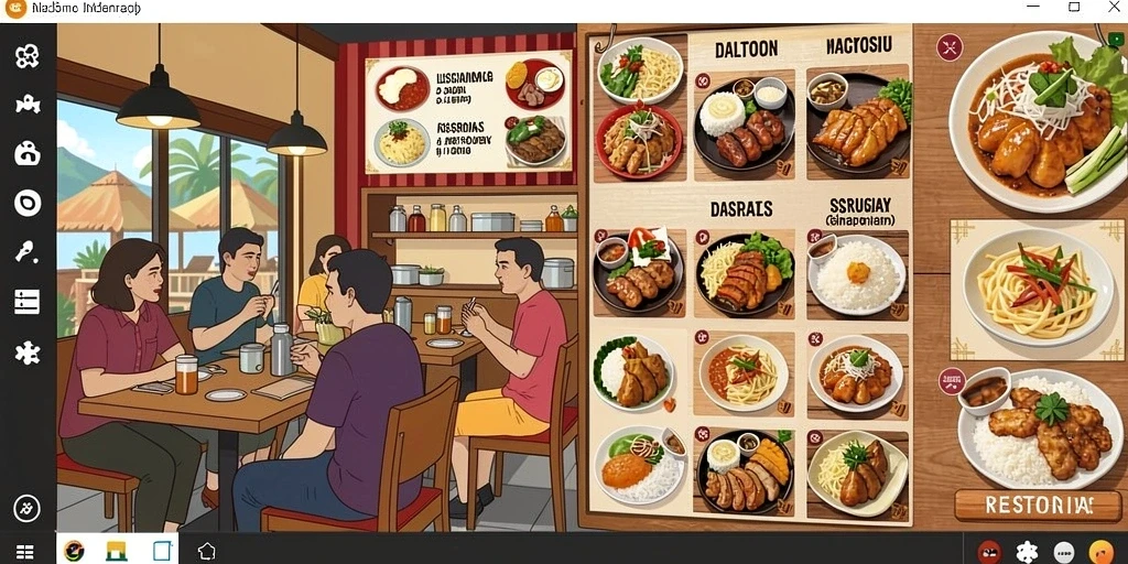Tampilan awal yang menarik dan penuh warna.